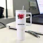 Quench Tall Tumbler White, Arimo Font - Test