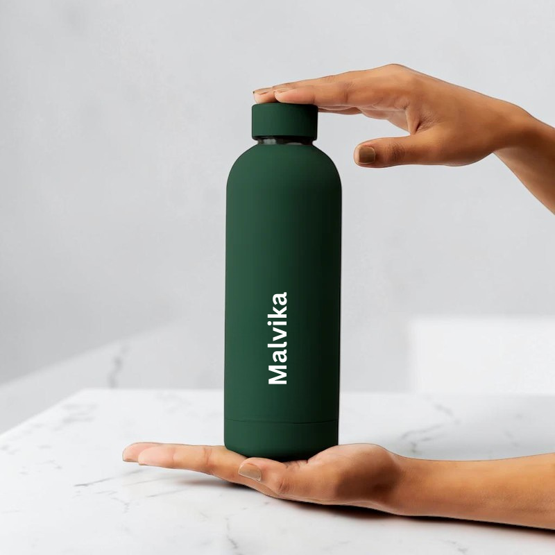 Green Custom Matt Bottle