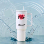 Quench Tall Tumbler White, Arimo Font - Test