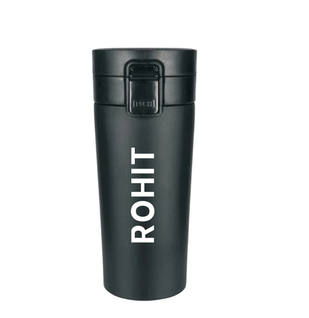 Custom Coffee Tumbler Black - Font Garute