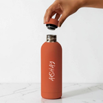 Custom Orange Insulated Water Bottles Stainless Steel Bottle for Travel Office Gym Home - BPA Free, Leakproof