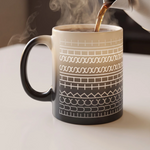 Black Hidden Message Coffee Mug - See Message When You Pour Hot Beverage
