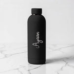 Double Insulated Water Bottle with Name 500ml Stainless Steel Bottles for Office Home Travel- BPA Free, Leakproof