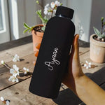 Double Insulated Water Bottle with Name 500ml Stainless Steel Bottles for Office Home Travel- BPA Free, Leakproof