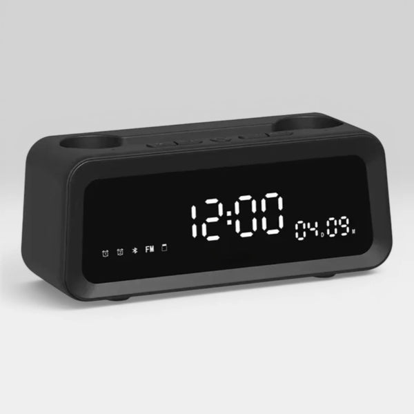 StationMaster Digital Clock, Wireless Speaker, Pen Stand & Mobile Holder