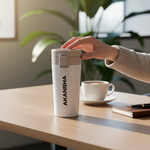 Custom Coffee Tumbler White - Test