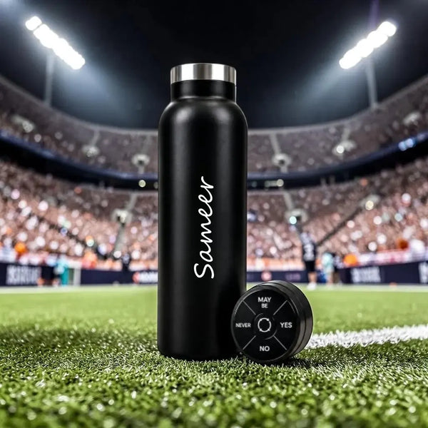 Personalized Decider Spinner Bottle -Personalize With Your Text