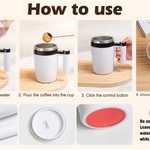 The DeskMaster Self Stirring Temperature Display Mug