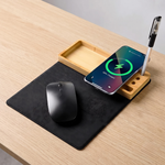 Its Wow Ecofriendly 5-in-1 Wireless Charger with Foldable Mouse Pad