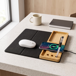 Its Wow Ecofriendly 5-in-1 Wireless Charger with Foldable Mouse Pad