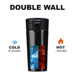 Personalized Travel Coffee Flask Sipper With Name Engraved - 380ML - Test
