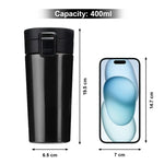 Custom Name Coffee Tumbler Black - Font the signature - Test