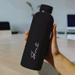 Matt Double Insulated Water Bottle with Name 500ml Stainless Steel Bottles for Office Home Travel- BPA Free, Leakproof