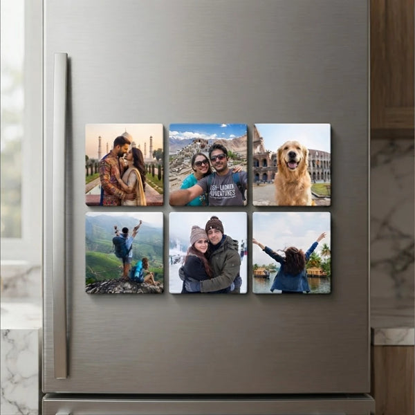 Personalized Photo Magnet Set of 6 - Add Your Image