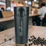 Personalized Travel Coffee Flask Sipper With Name Engraved - 380ML - Test