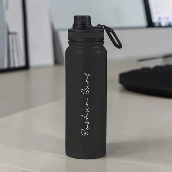 Personalized Water Bottles with Name 800ml Double Insulated Bottles - Keeps Water Hot/Cold for Hours