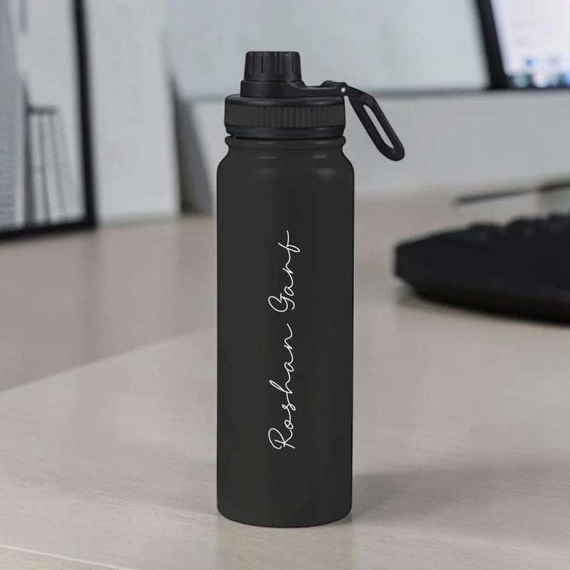 Personalized Water Bottles with Name 800ml Double Insulated Bottles - Keeps Water Hot/Cold for Hours