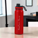 Personalized Water Bottles with Name 800ml Double Insulated Bottles - Keeps Water Hot/Cold for Hours