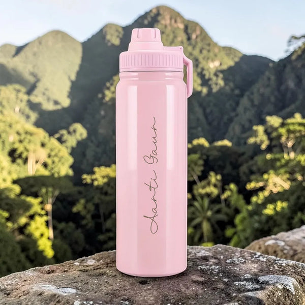 Personalized Water Bottles with Name 800ml Double Insulated Bottles - Keeps Water Hot/Cold for Hours