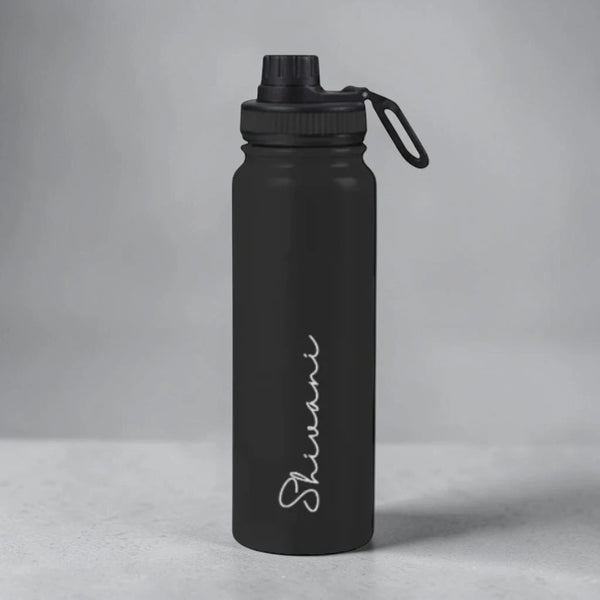Personalized Bottle 800ml / 1000 ml Double Insulated Water Bottle with Name - Keeps Water Hot/Cold for Hours