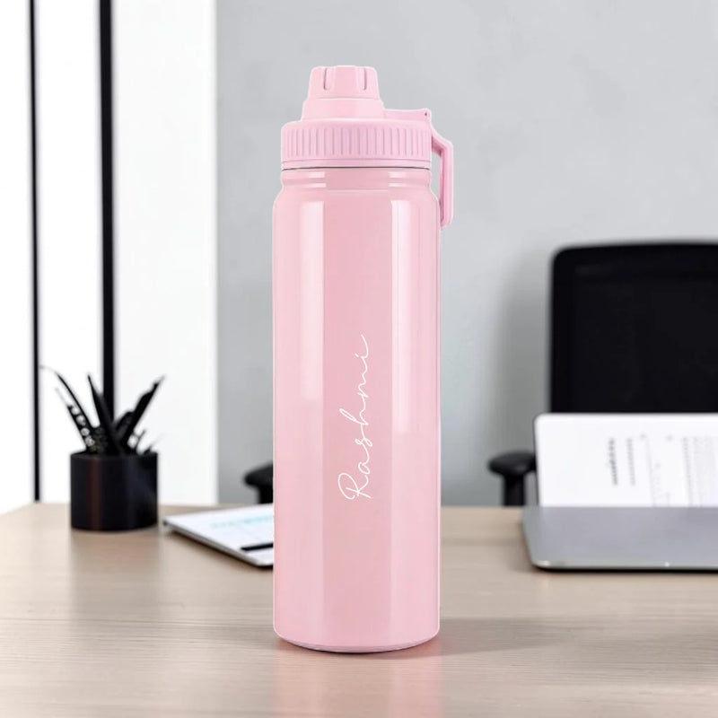 Personalized Water Bottles with Name 800ml Double Insulated Bottles - Keeps Water Hot/Cold for Hours