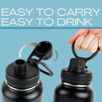 Personalized Water Bottles with Name 800ml Double Insulated Bottles - Keeps Water Hot/Cold for Hours