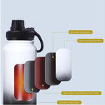 Personalized Water Bottles with Name 800ml Double Insulated Bottles - Keeps Water Hot/Cold for Hours