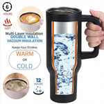 Super Dad Customized Water Tumbler Straw and Lid - Large Travel Cups 1200ml