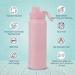 Personalized Water Bottles with Name 800ml Double Insulated Bottles - Keeps Water Hot/Cold for Hours