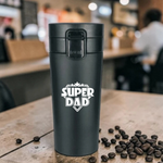 Super Dad Customized Water Tumbler Straw and Lid - Large Travel Cups 1200ml