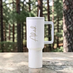 Its Wow Personalized Tumbler with Straw and Lid - Insulated Vacuum Travel Flask 1200ml