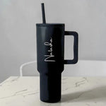Its Wow Personalized Tumbler with Straw and Lid - Insulated Vacuum Travel Flask 1200ml