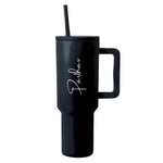 Its Wow Personalized Tumbler with Straw and Lid - Insulated Vacuum Travel Flask 1200ml