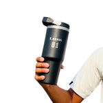 Custom Tumblers with Handle Double Wall Vacuum Sipper Bottle