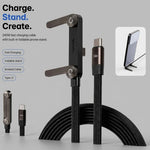 FlexCharge Ultra Type-C Fast Charging Cable with Mobile Stand