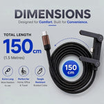 FlexCharge Ultra Type-C Fast Charging Cable with Mobile Stand