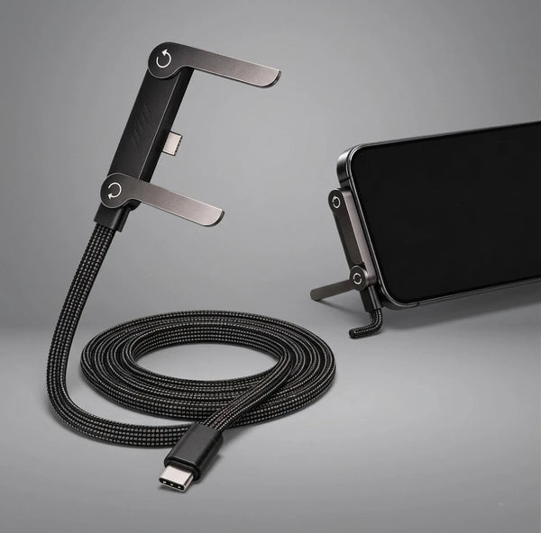 FlexCharge Ultra Type-C Fast Charging Cable with Mobile Stand