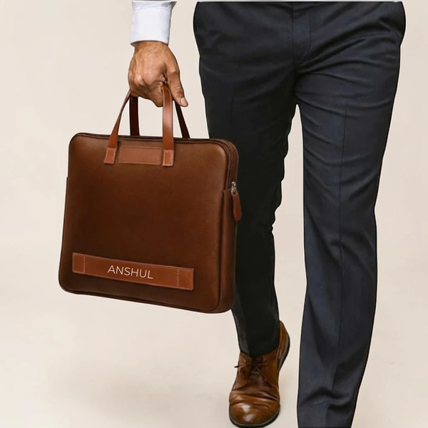 Personalized Leather Office bag